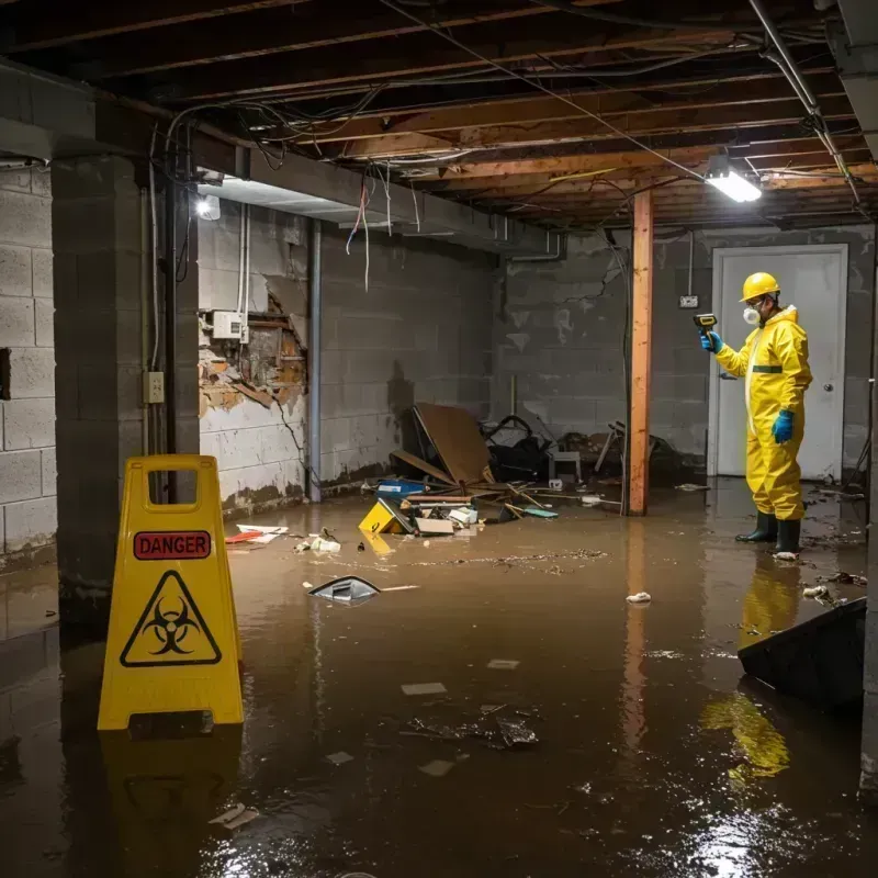 Flooded Basement Electrical Hazard in Yountville, CA Property